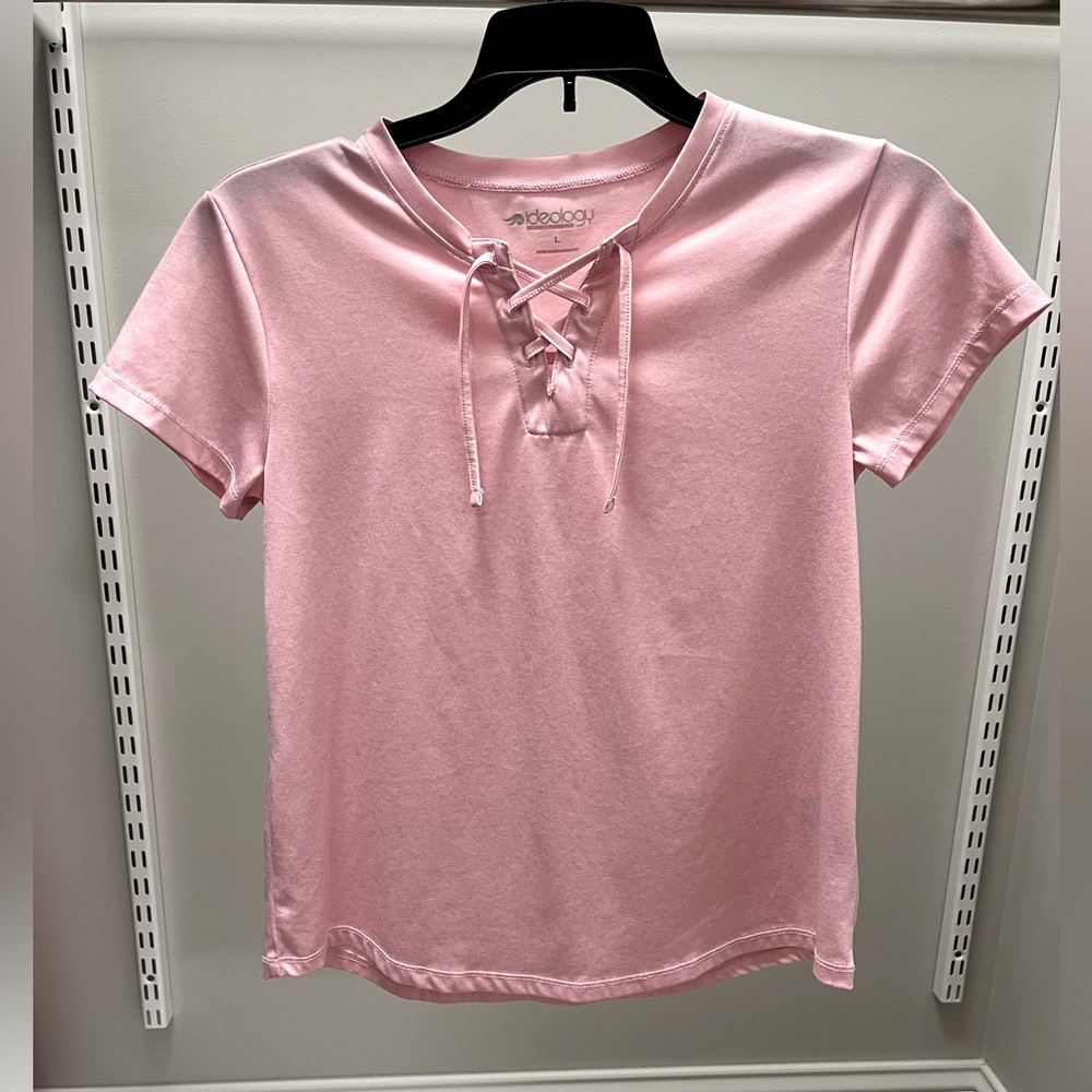 Ideology Pink Summer Shirt, size large